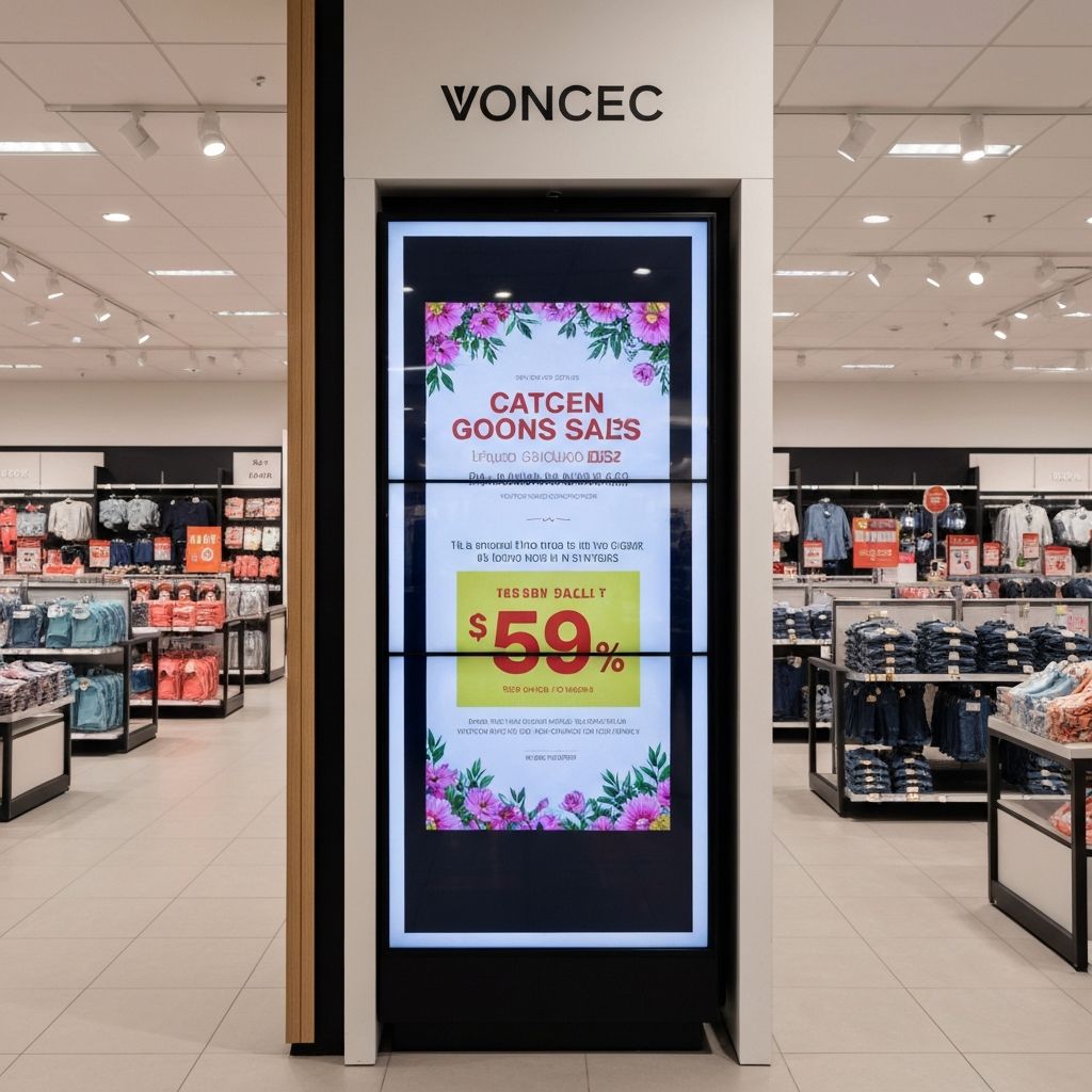 Digital signage in retail